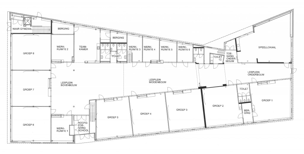 PLATTEGROND BEGANE GROND KAAL